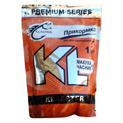 Прикормка для риби, Klasster Premium, вага 1кг, смак Макуха-Часник